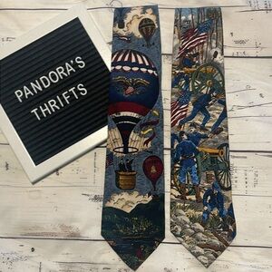TANGO Americana Series ties Up Up & Away & Battle of Gettysburg. Preowned